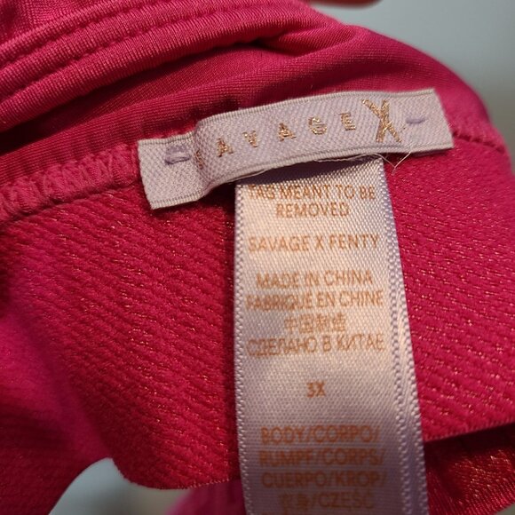SAVAGE X FENTY Pink Fury Forever Savage Bralette Sz 3X - Picture 6 of 8